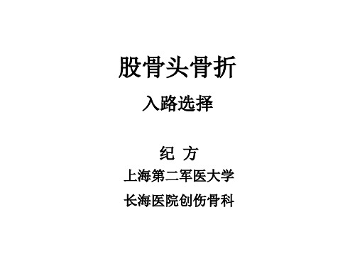 股骨头骨折--入路选择