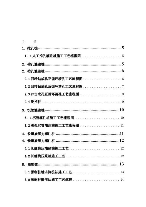 引孔沉管灌注桩施工工艺流程图