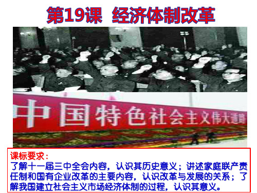 岳麓版高一历史必修2第四单元第19课经济体制改革课件(共16张PPT)