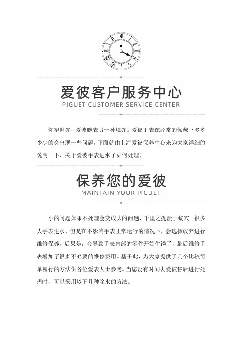 上海爱彼保养
