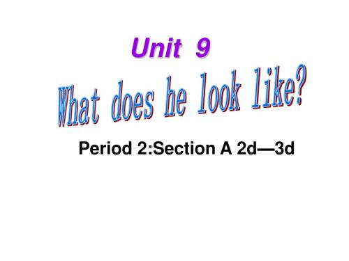 七年级英语下册Unit9WhatdoeshelooklikePeriod2教学课