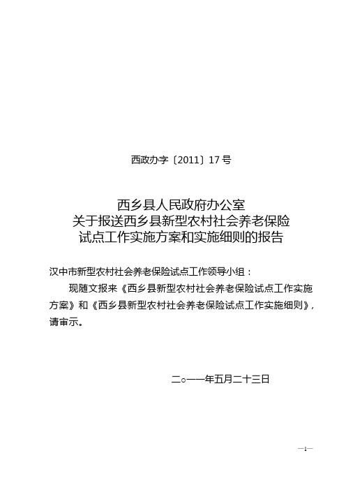 新农保方案和细则5.23
