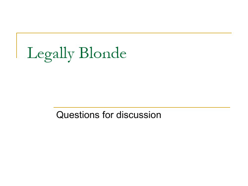 leagly blonde