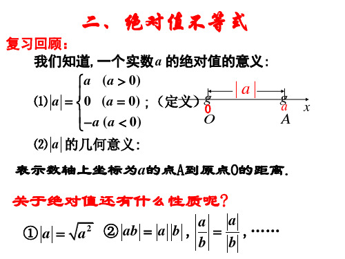 绝对值不等式