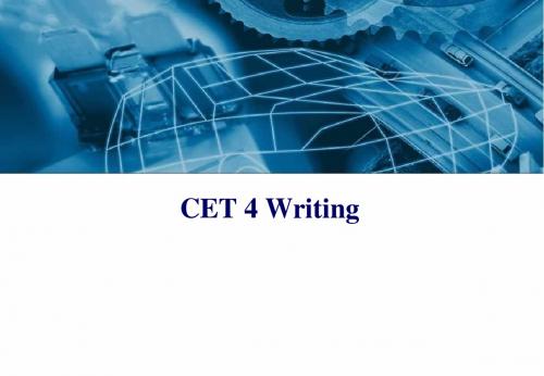 CET 4 Writing大学英语写作(整体介绍、提纲式作文、语句改错)