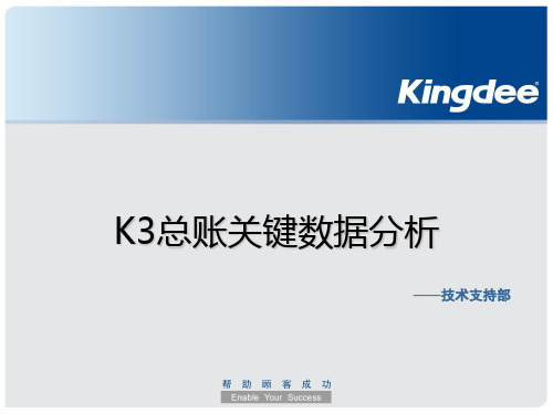 金蝶K3基础数据分析