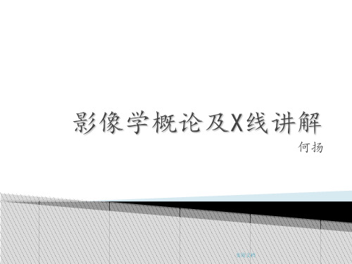 宠物影像学概论及X线