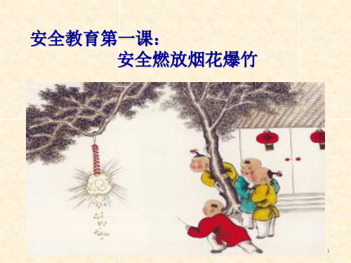安全教育安全燃放烟花爆竹ppt课件
