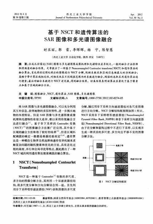 基于NSCT和遗传算法的SAR图像和多光谱图像融合
