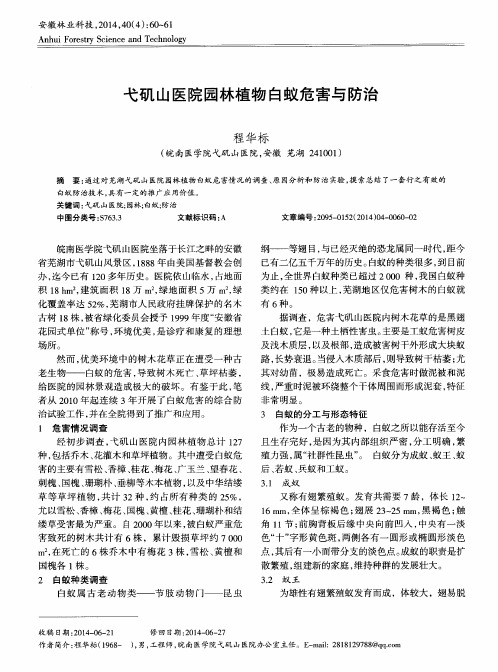 弋矶山医院园林植物白蚁危害与防治