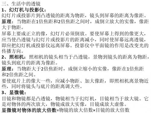 6.3常见的光学仪器