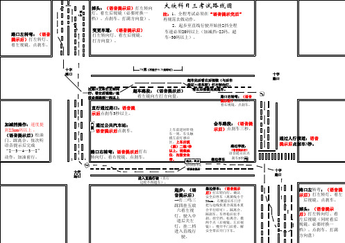 阿克苏大欣国际汽车城科目三考试路线图