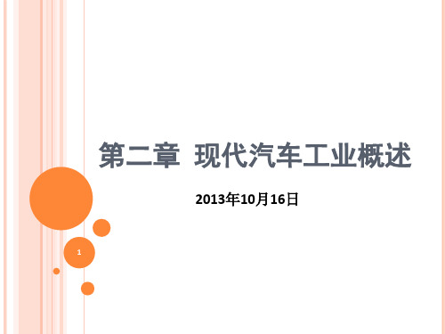 现代汽车工业概述