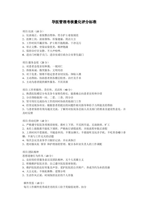 导医考核办法