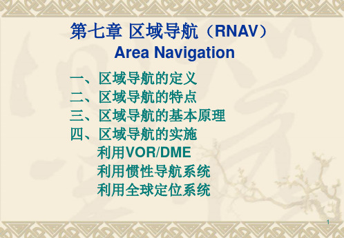 空中领航学：第7章 区域导航(RNAV)