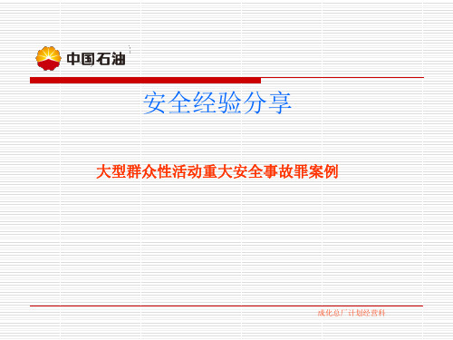 大型群众性活动重大安全事故罪案例