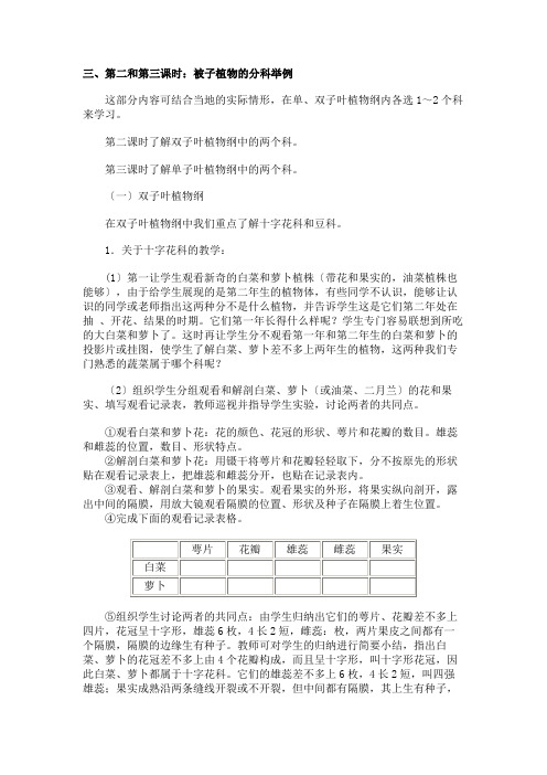 第二节《种子植物》教案(人教新课标初一) (4)