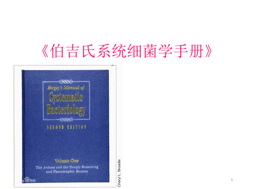 经典：伯杰氏细菌手册