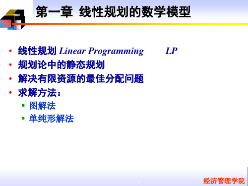 管理运筹学线性规划ppt课件