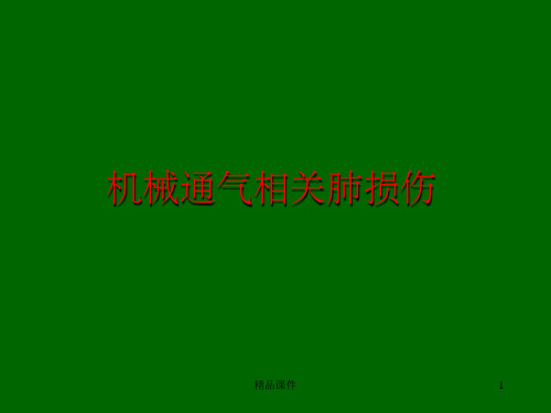 机械通气相关肺损伤