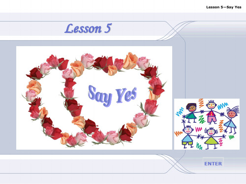 lesson 5 Say Yes