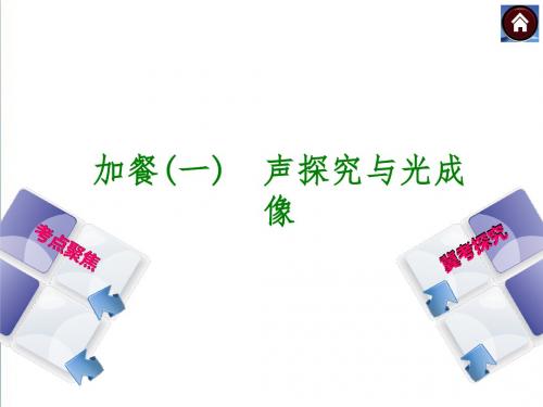 2019届人教版中考物理复习方案：声探究与光成像ppt课件