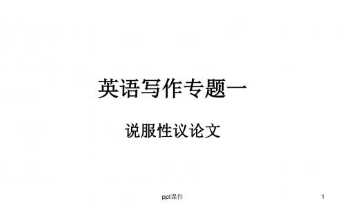 M5 Unit 1 劝说性的书信写作  ppt课件