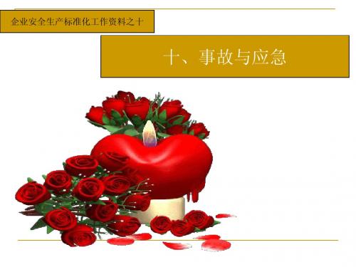 10企业安全生产标准化工作资料之十事故与应急篇