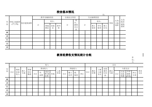 中小学校统计台帐
