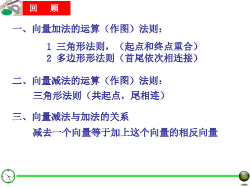 22.9平面向量的减法(二)