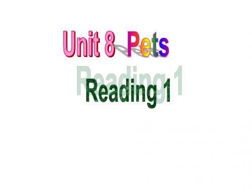 7下 Unit 8 Reading 1课件
