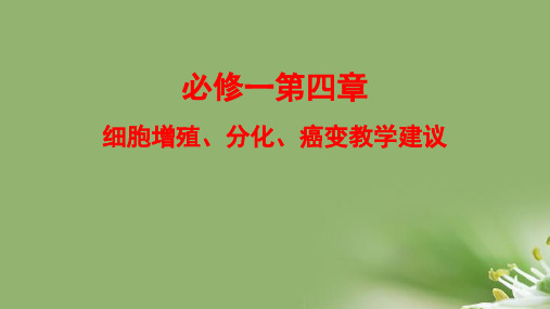 细胞的增殖与分化教学辅导ppt1 浙科版精选教学PPT课件