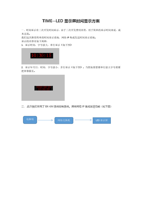 TIME-LED时间显示系统方案