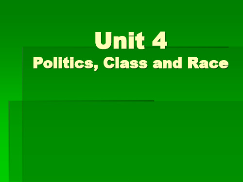 英语国家社会与文化入门unit 4-5