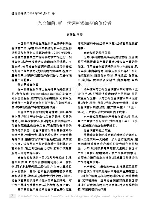 光合细菌_新一代饲料添加剂的佼佼者
