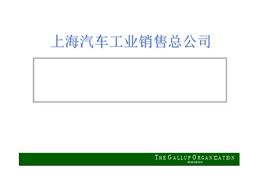 盖洛普-全国销售网络服务质量监测系统咨询方案