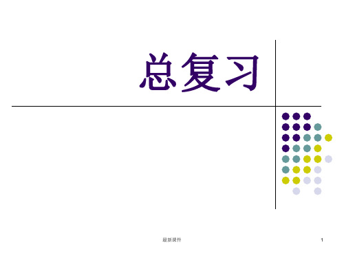 《数据通信原理》期末考点总复习PPT课件