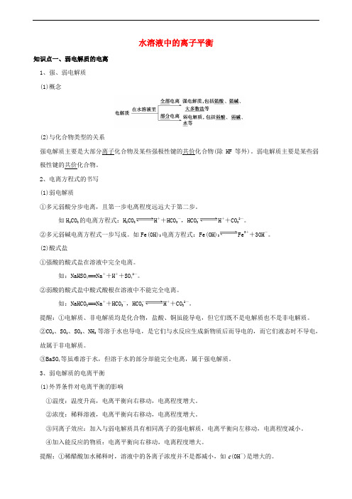 2021年高考化学考点精讲精练09水溶液中的离子平衡含解析