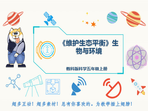 教科版科学五年级上册《维护生态平衡》生物与环境
