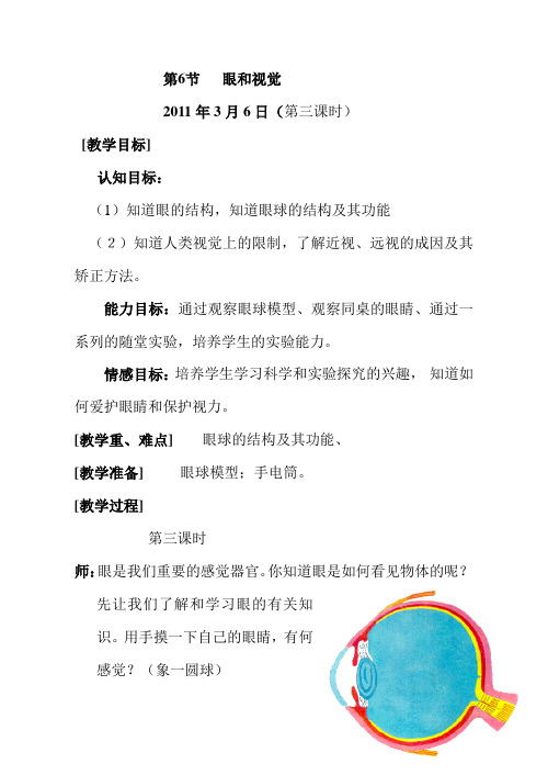 1.6眼和视觉第三课时