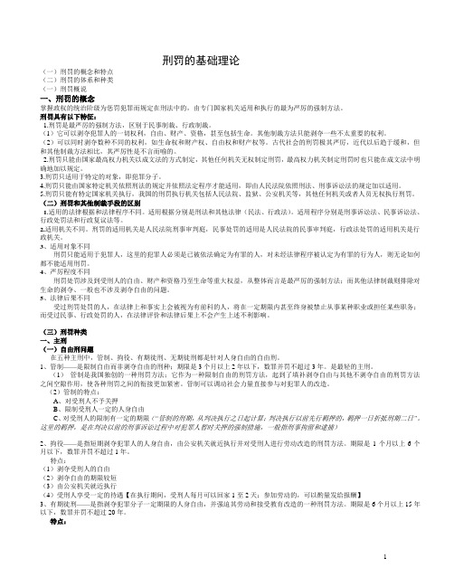 刑罚的基础理论