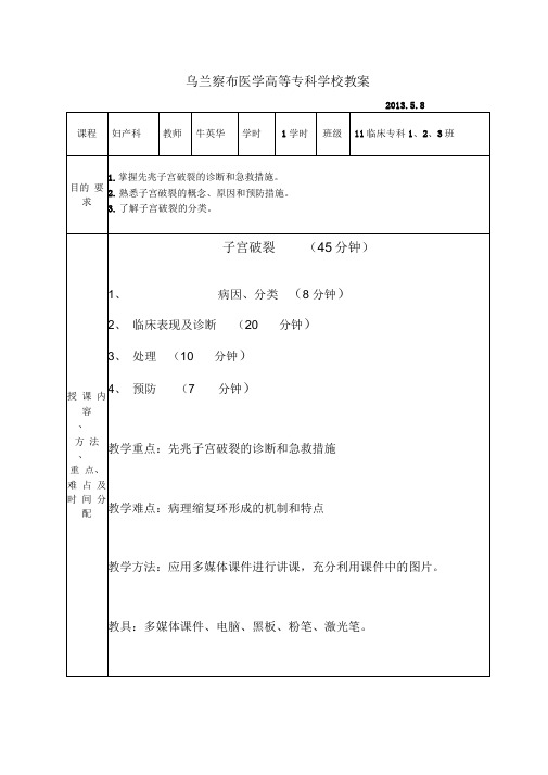 第十二章子宫破裂