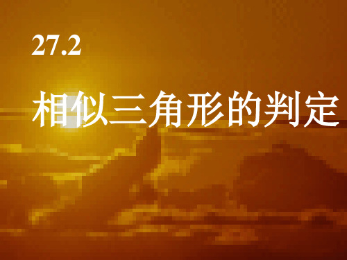 相似三角形的判定定理(AA)