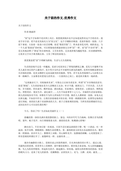 关于囧的作文_优秀作文