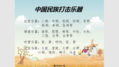 丰收锣鼓欣赏PPT课件