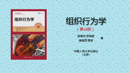 罗宾斯组织行为学第18版中文ppt 11