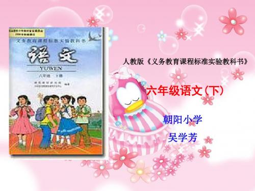 吴学芳人教版六年级语文下册说教材