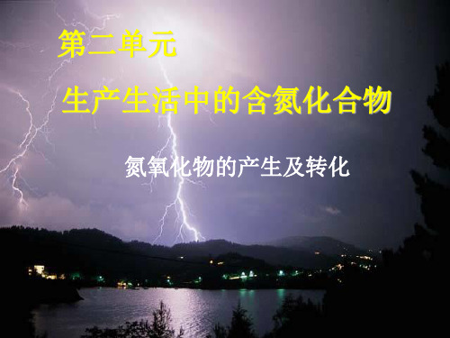氮氧化物及硝酸