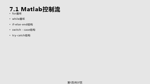 matlabm文件和函数句柄PPT课件