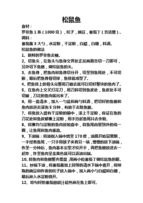 松鼠鱼